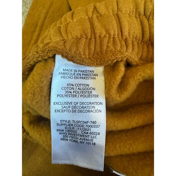 Timberland Boy's Fleece Pull-On Shorts Waist Drawstring Tree Logo Wheat Pocket - Picture 5 of 5